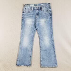 Gap 1969 Jeans Mens 34x30 Blue Bootcut Seafoam Boot Denim 100% Cotton Pants